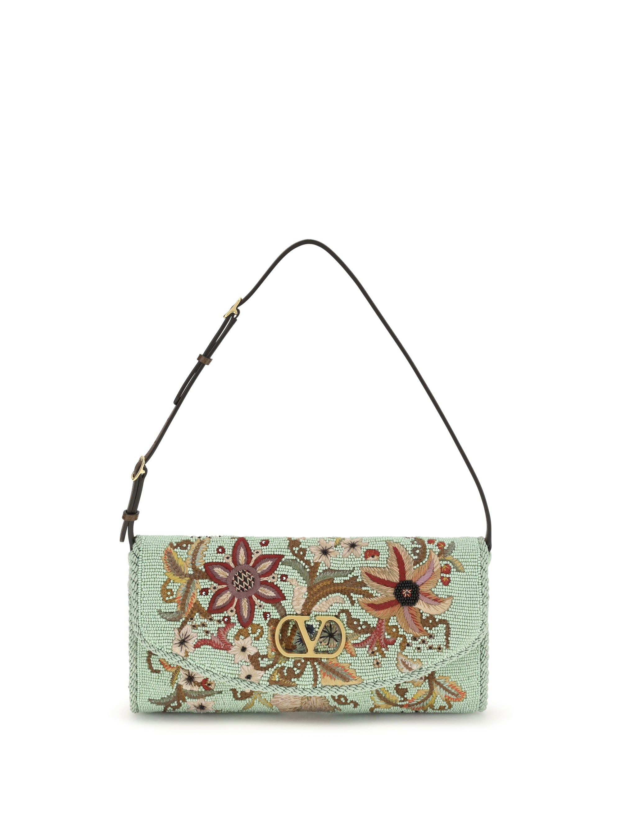 devain embroidered shoulder bag