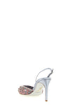 the rené caovilla cinderella slingback is distinguished by a pointed silhouett