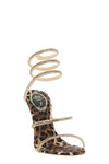 cleo leopard leather sandals