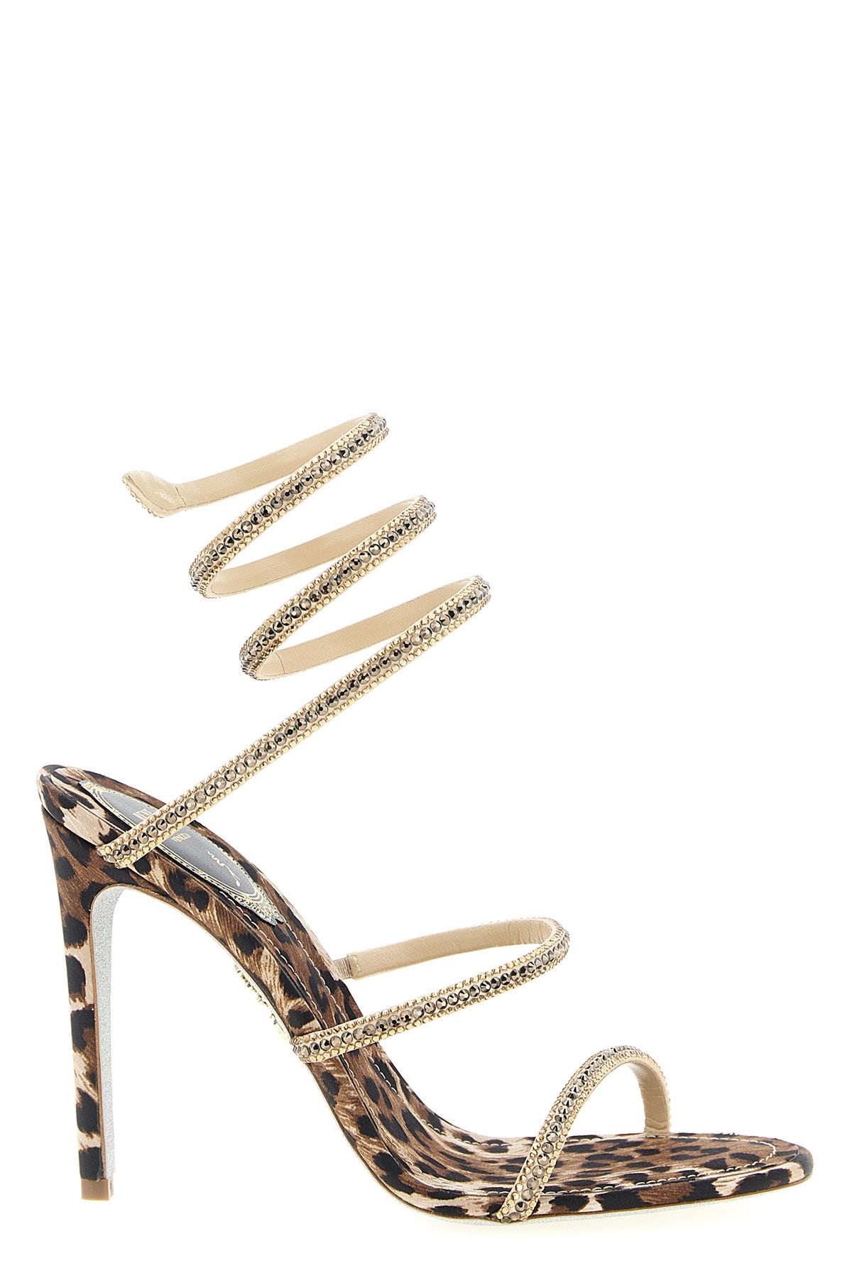 cleo leopard leather sandals