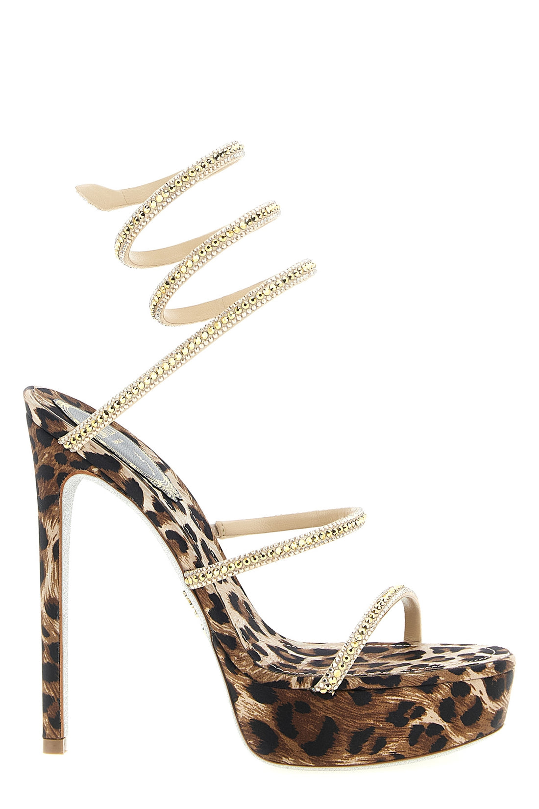 RENÉ CAOVILLA 38 cleo leopard leather sandals