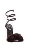 the rené caovilla cleo sandal redefines the codes of evening footwear through