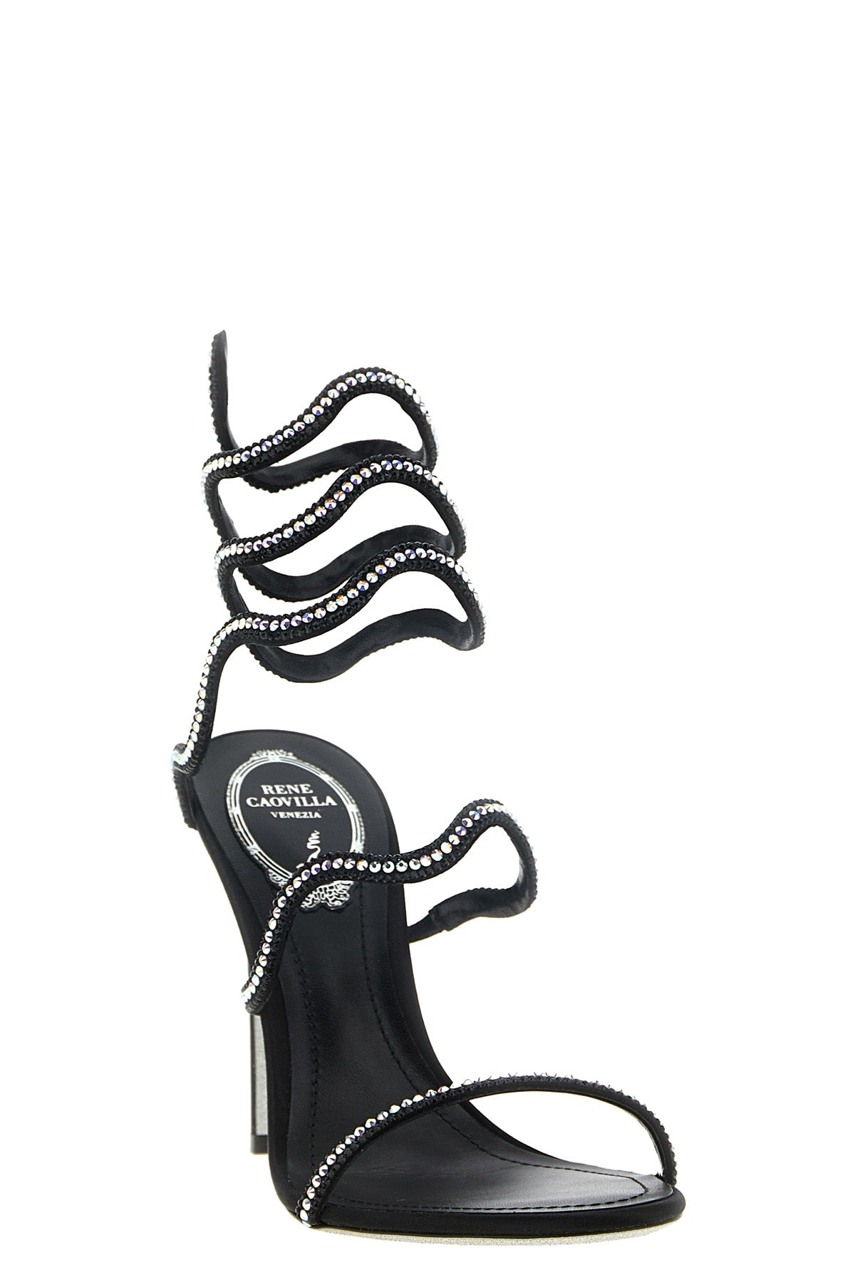 the rené caovilla onda sandal embodies craftsmanship excellence through a scul