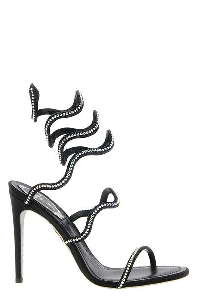the rené caovilla onda sandal embodies craftsmanship excellence through a scul