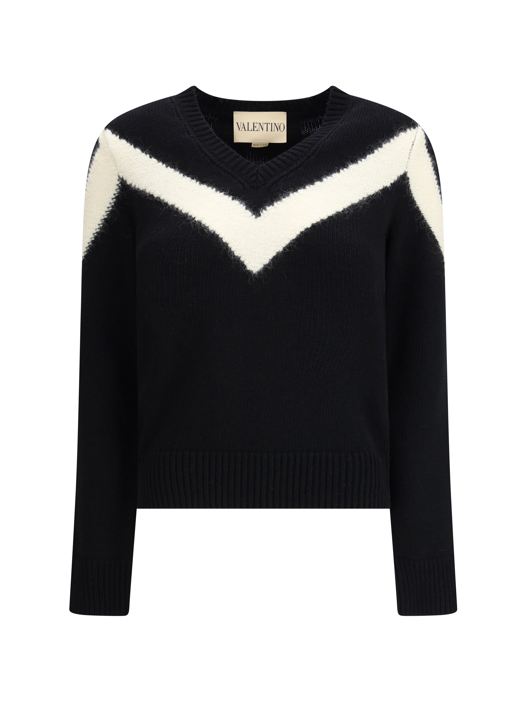 VALENTINO M wool sweater with a bow at the back