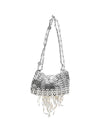 nano 1969 pearl fringe shoulder bag