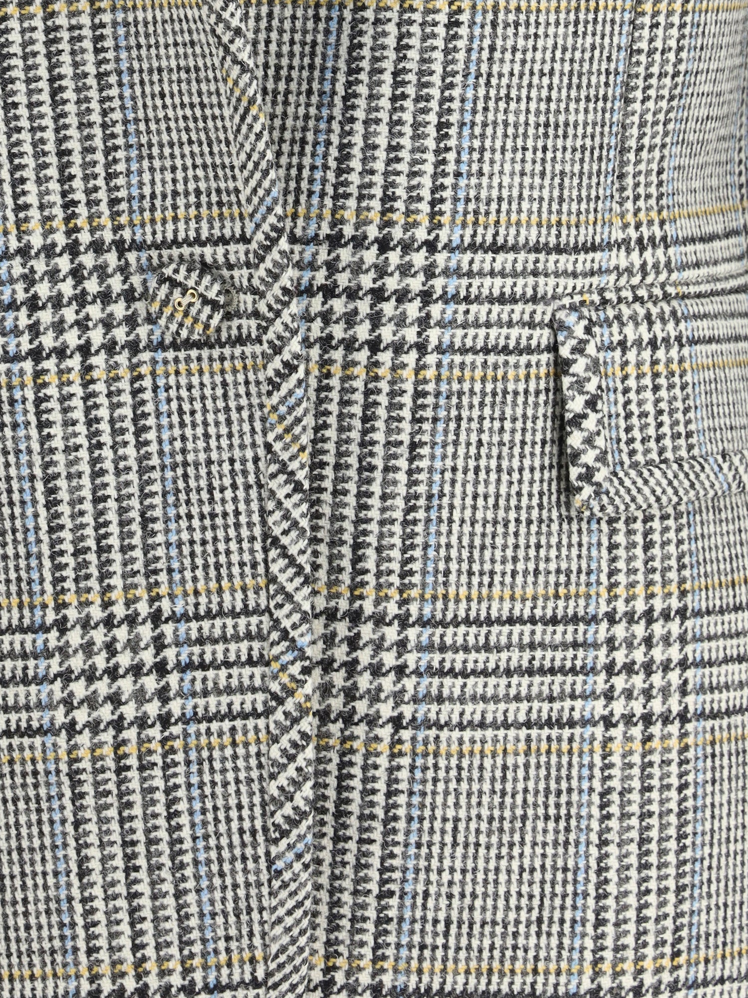 THOM BROWNE 42 prince of wales wool blazer