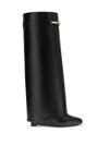 leather shark boots