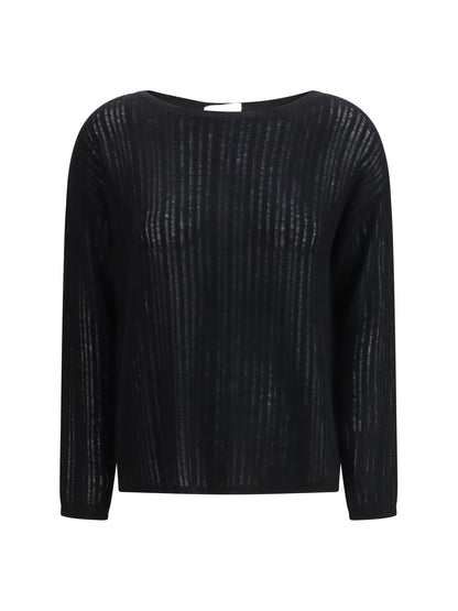 ALLUDE M rib-knit crew-neck sweater 