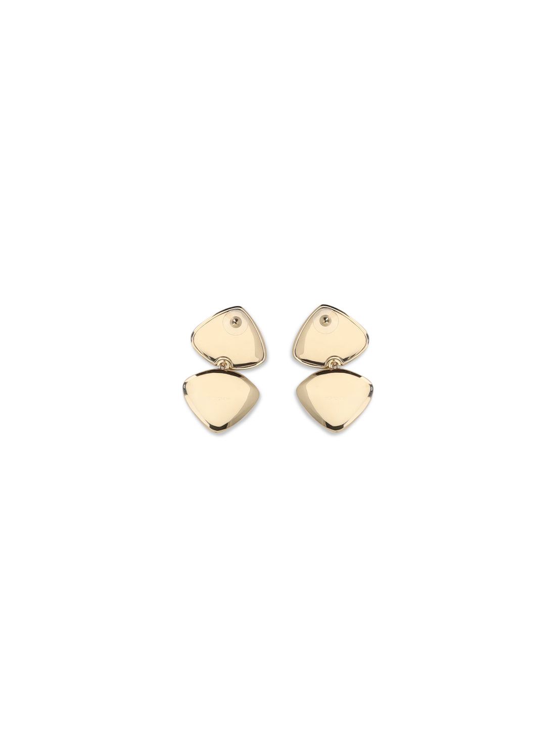 SELF-PORTRAIT OS two-tone speckled enamel earrings