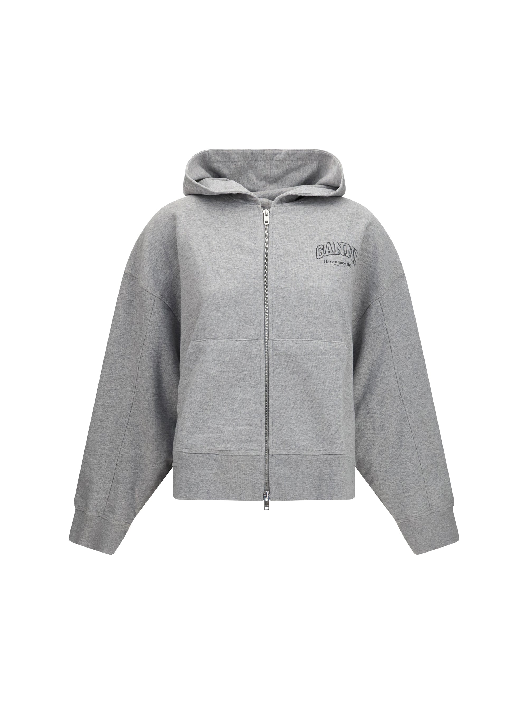 cotton zip-up hoodie