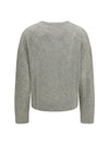 openwork sequined crewneck sweater