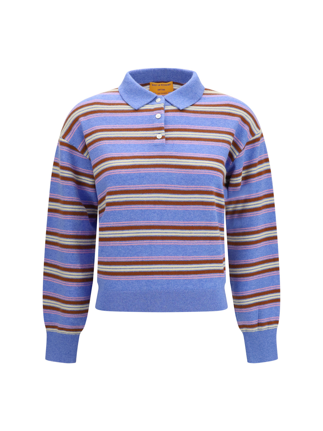GUEST IN RESIDENCE M college striped polo sweater 