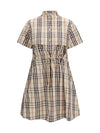 cotton check dress