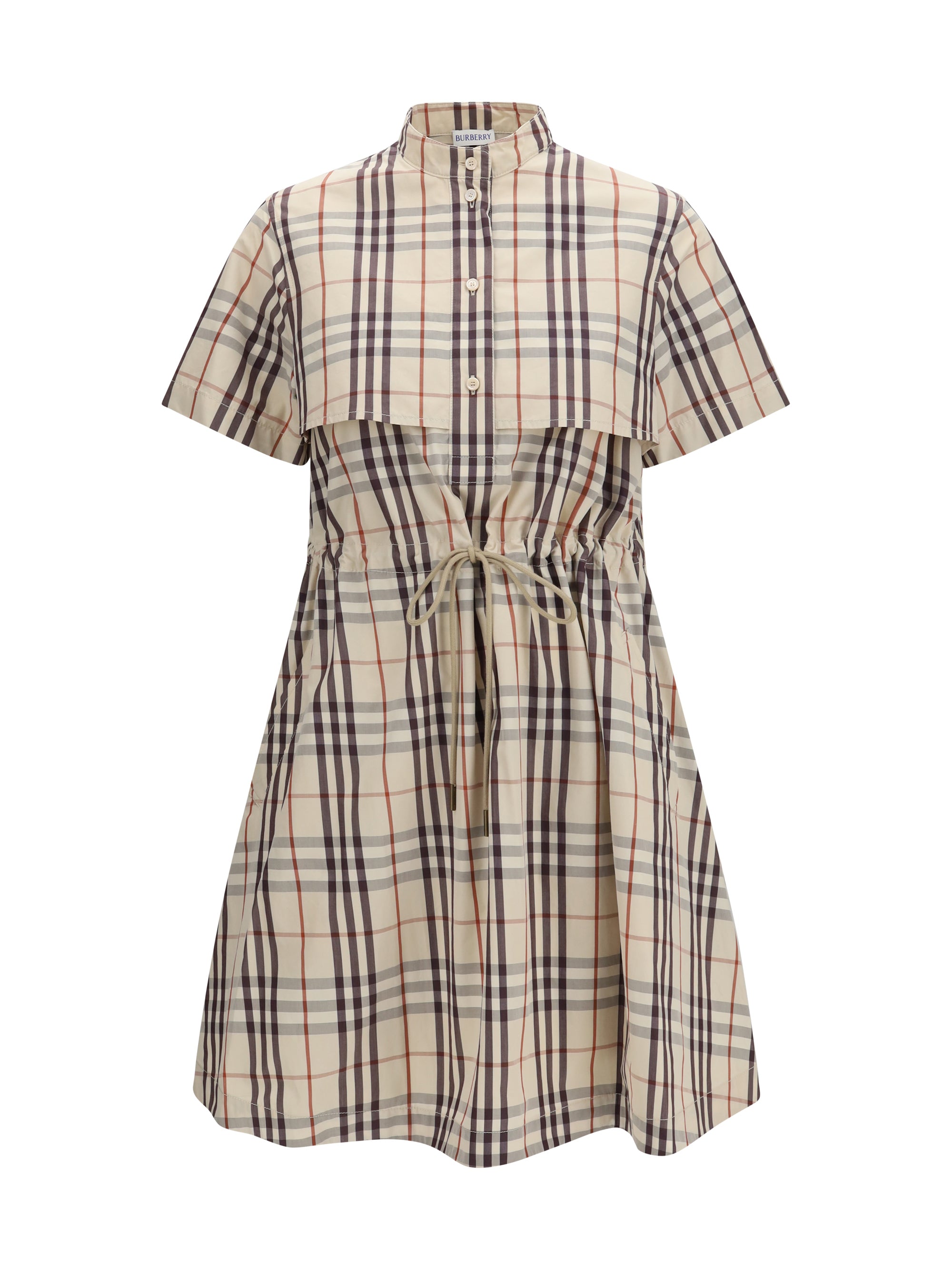 cotton check dress