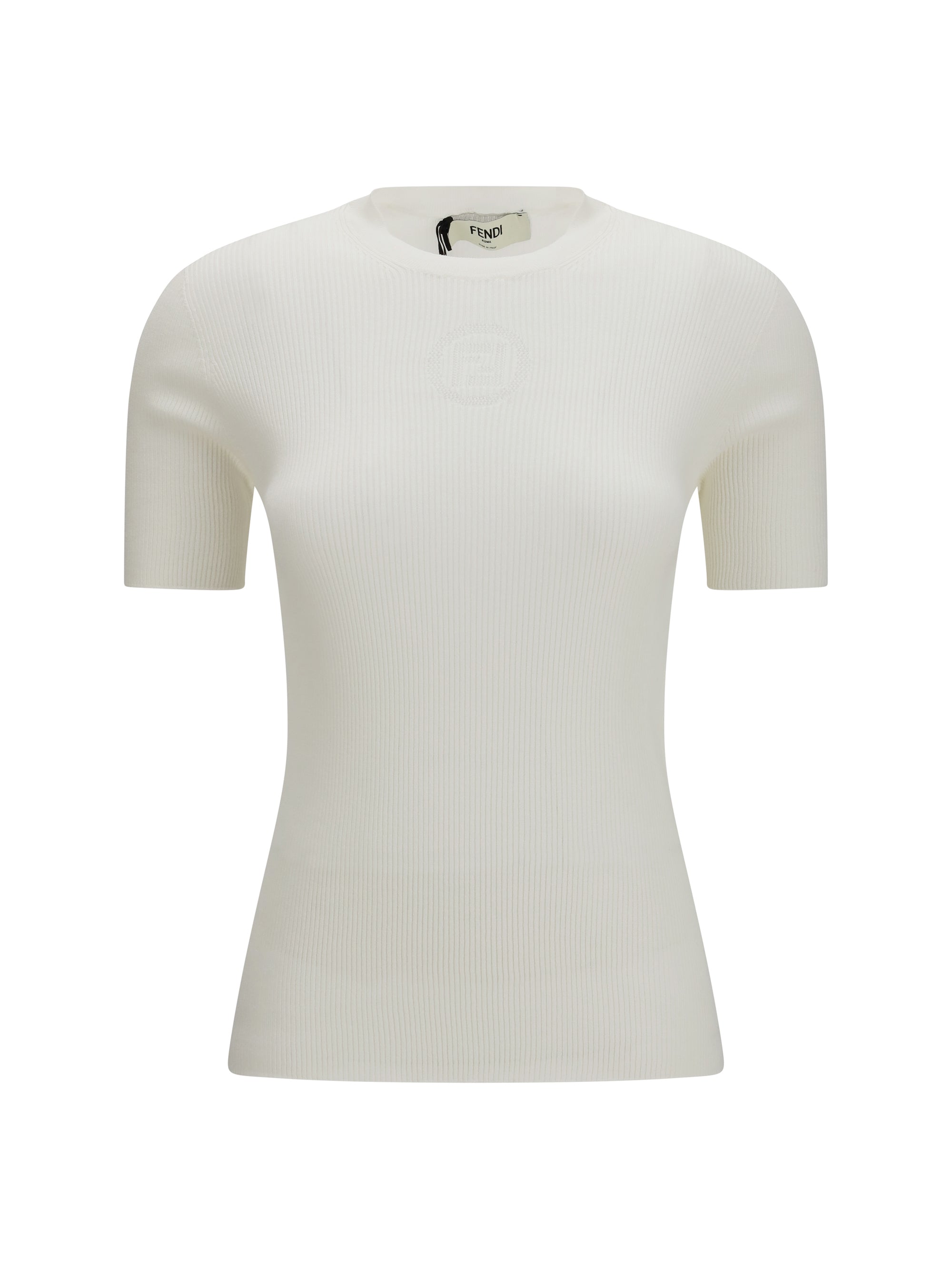 short-sleeve cotton sweater