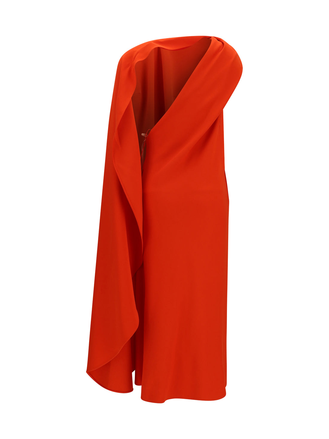 BALENCIAGA 38 draped silk maxi dress 