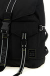 the ganni re-tech backpack is distinguished by a utilitarian construction decl