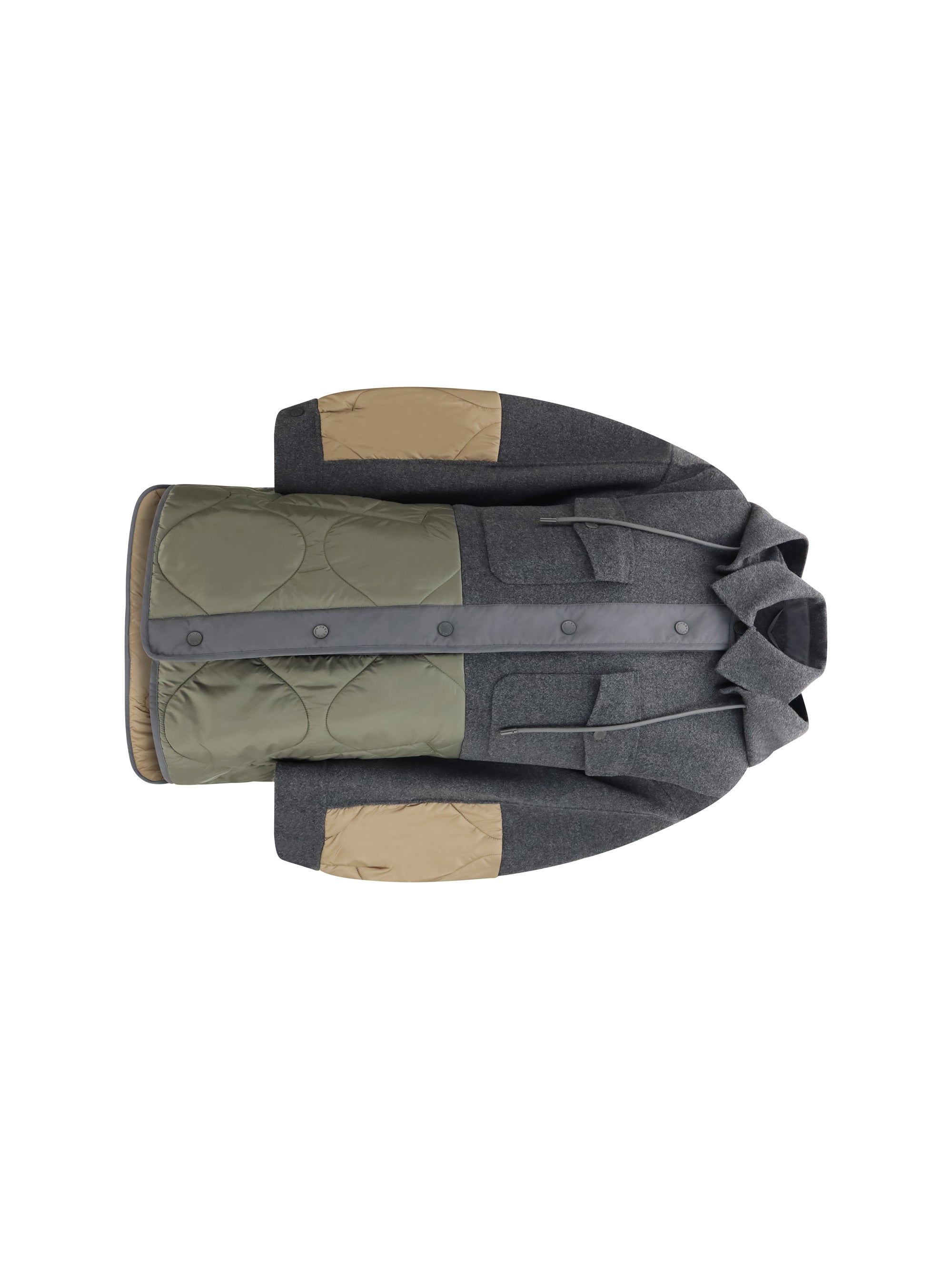 wool and technical fabric jacket