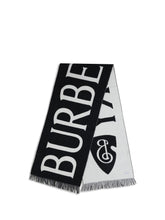BURBERRY OS wool logo scarf