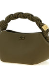 bou mini handbag in hammered leather-effect fabric