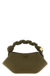 bou mini handbag in hammered leather-effect fabric