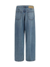 balloon jeans in denim
