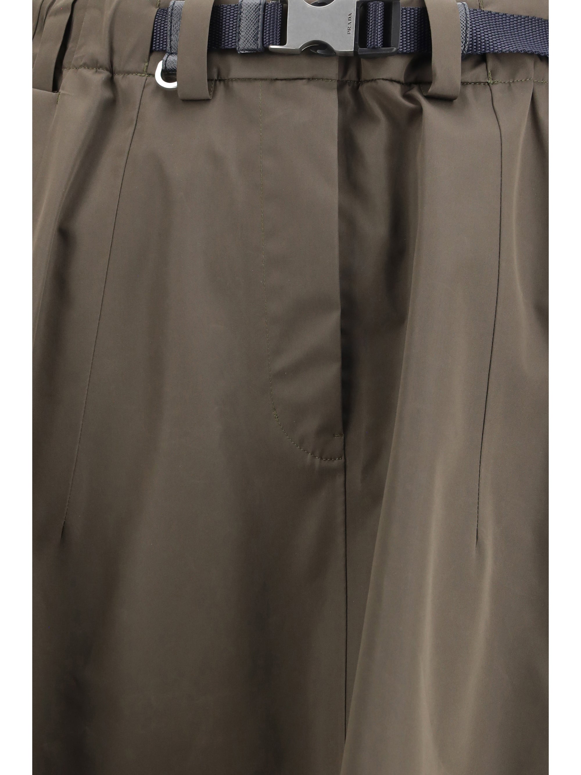 nylon midi skirt