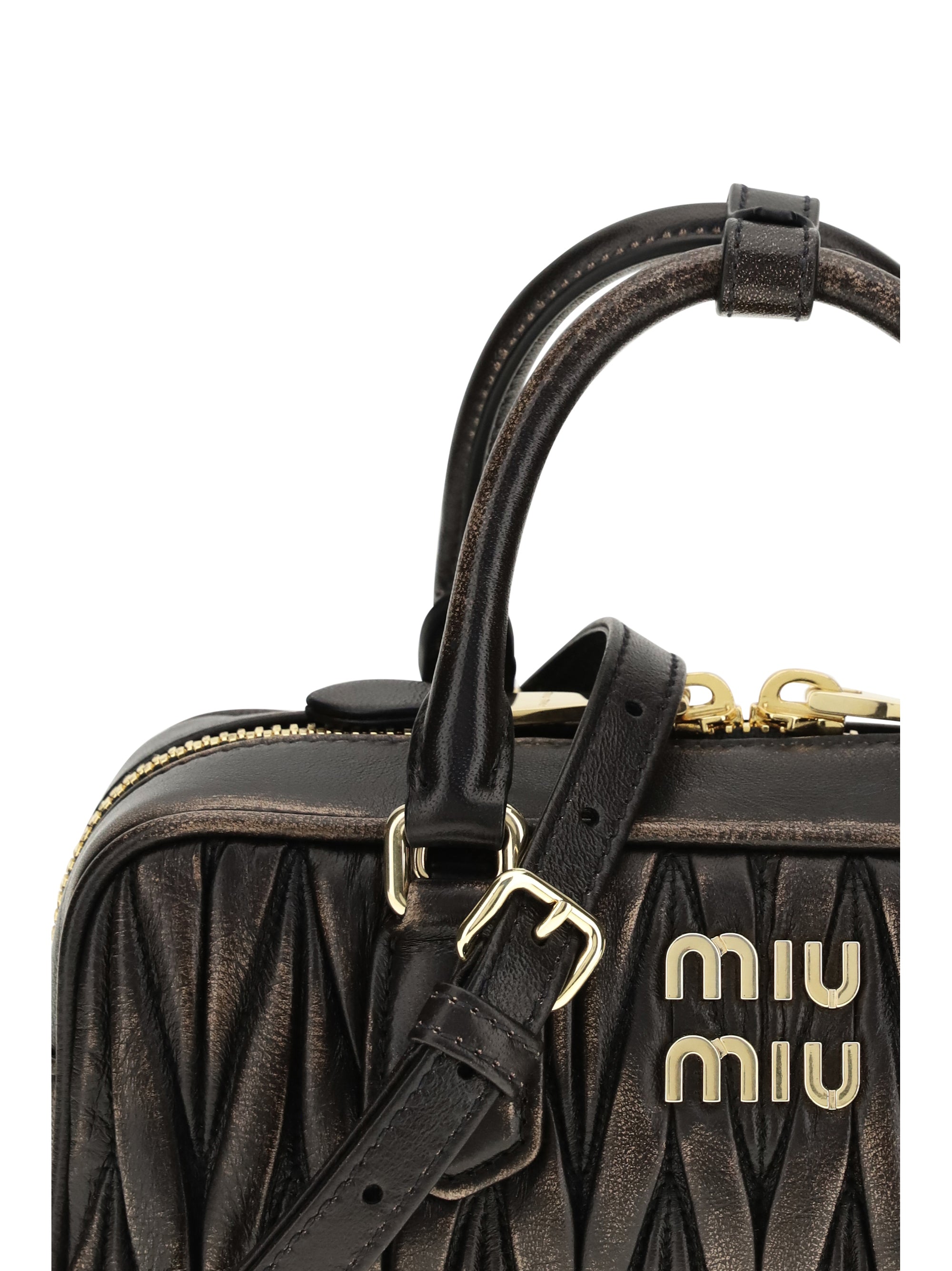 arcadie handbag in quilted nappa leather