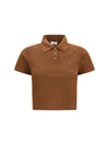 cassandre short cotton piqué polo shirt