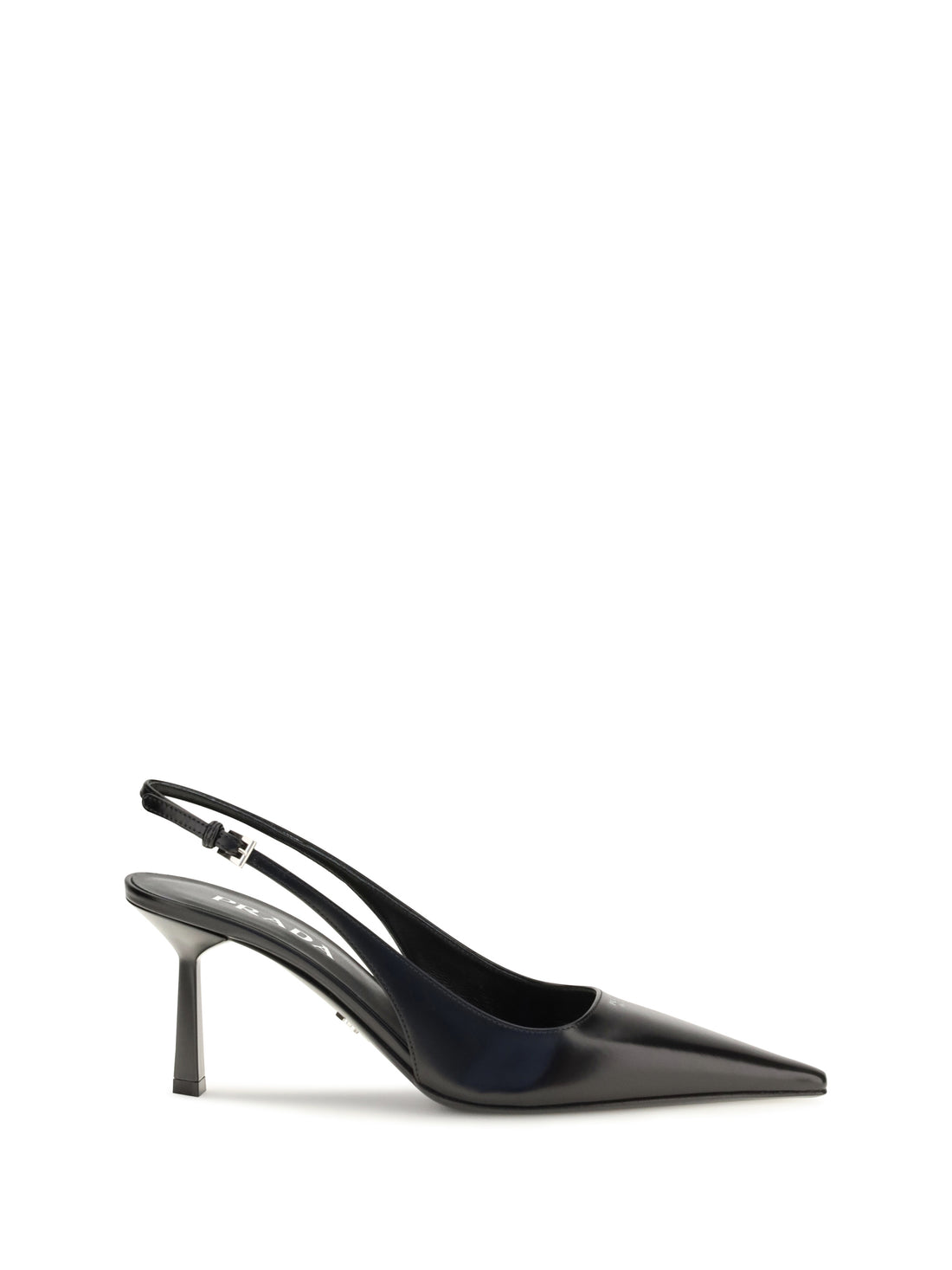 PRADA 36 leather slingback pumps