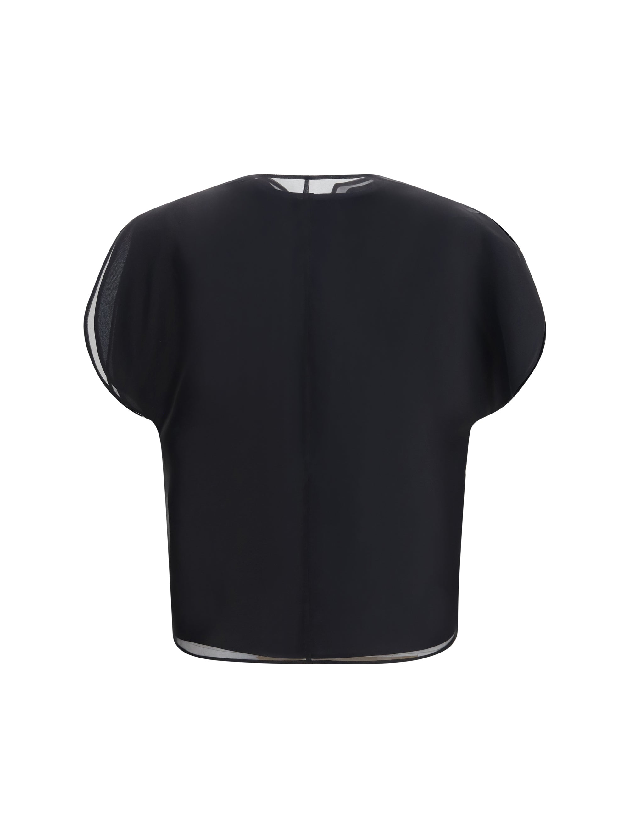 briar silk organza top