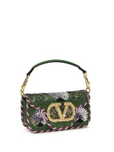 VALENTINO GARAVANI OS locò shoulder bag with floral embroidery