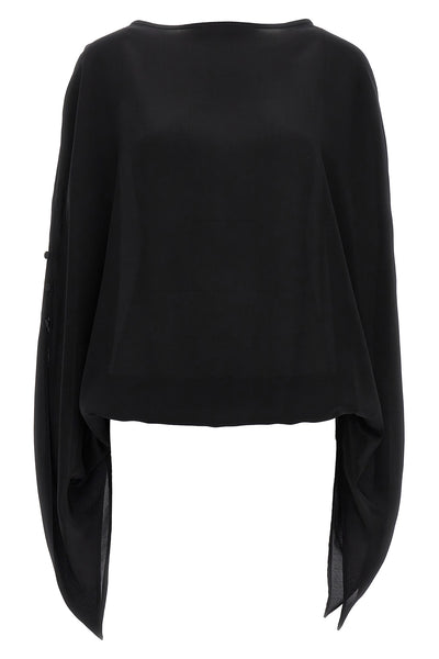 cristina blouse in crepe de chine