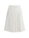 pleated jersey skirt