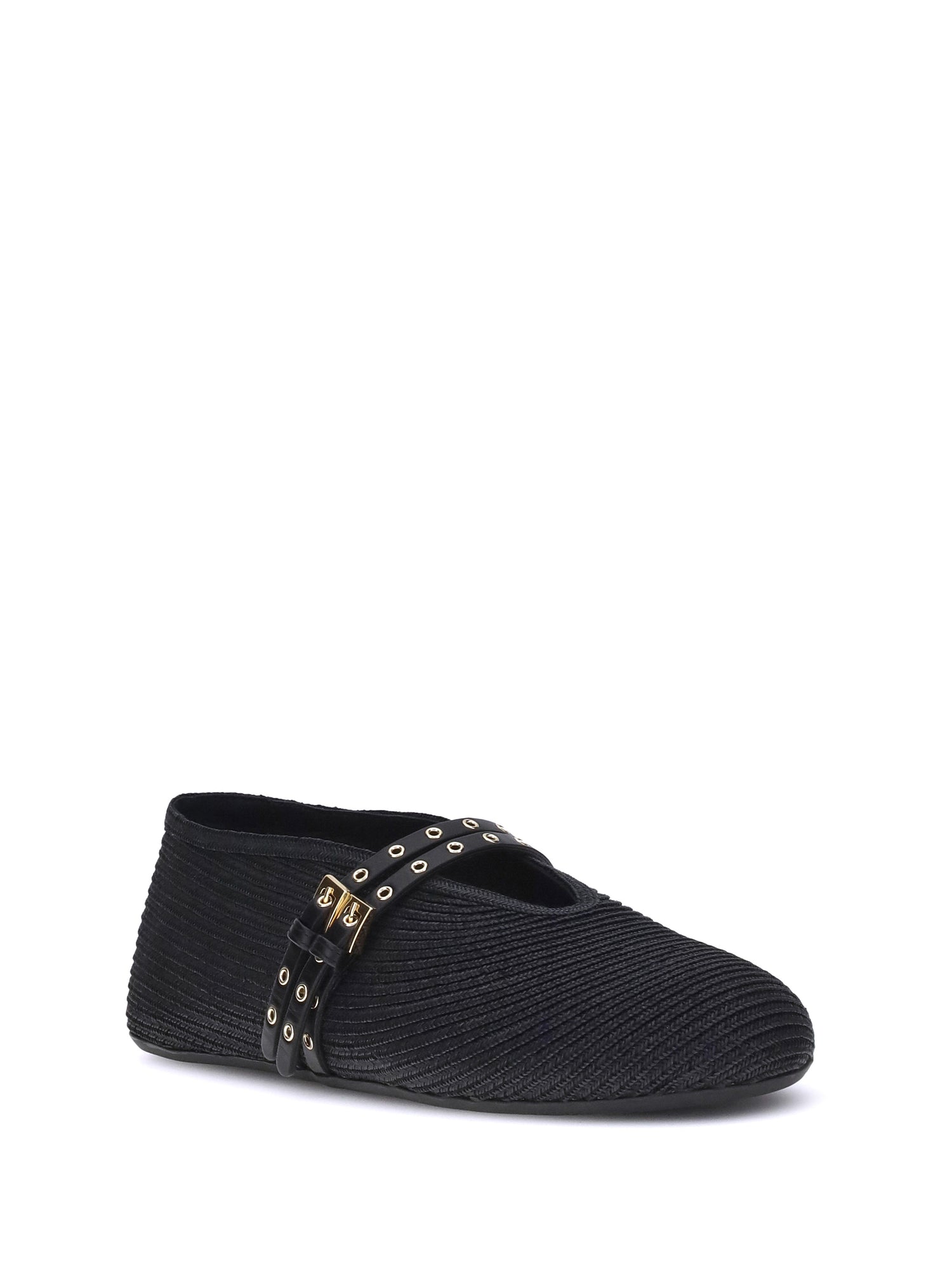 ALAIA 36 raffia ballerinas