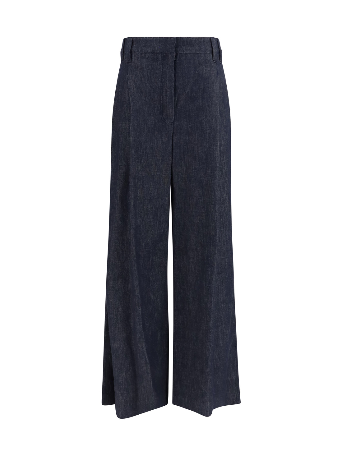 BRUNELLO CUCINELLI 40 denim effect twill wide pants