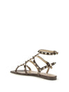 rockstud leather sandals