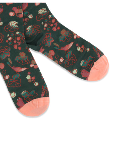 BONNE MAISON 36-38 nature-inspired pattern socks