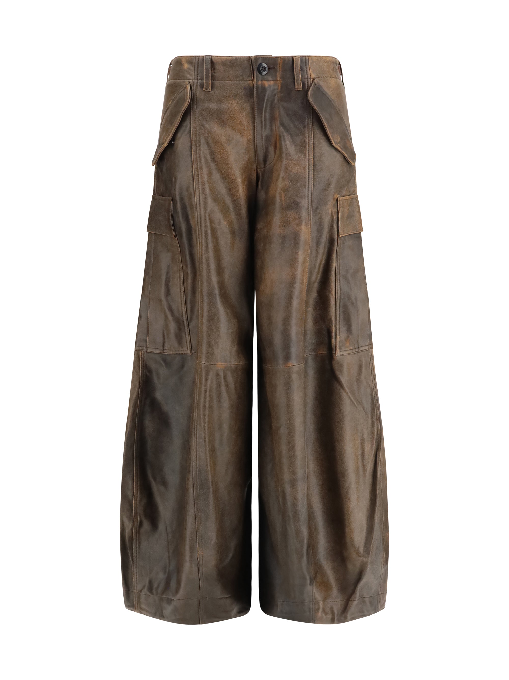 leather cargo pants