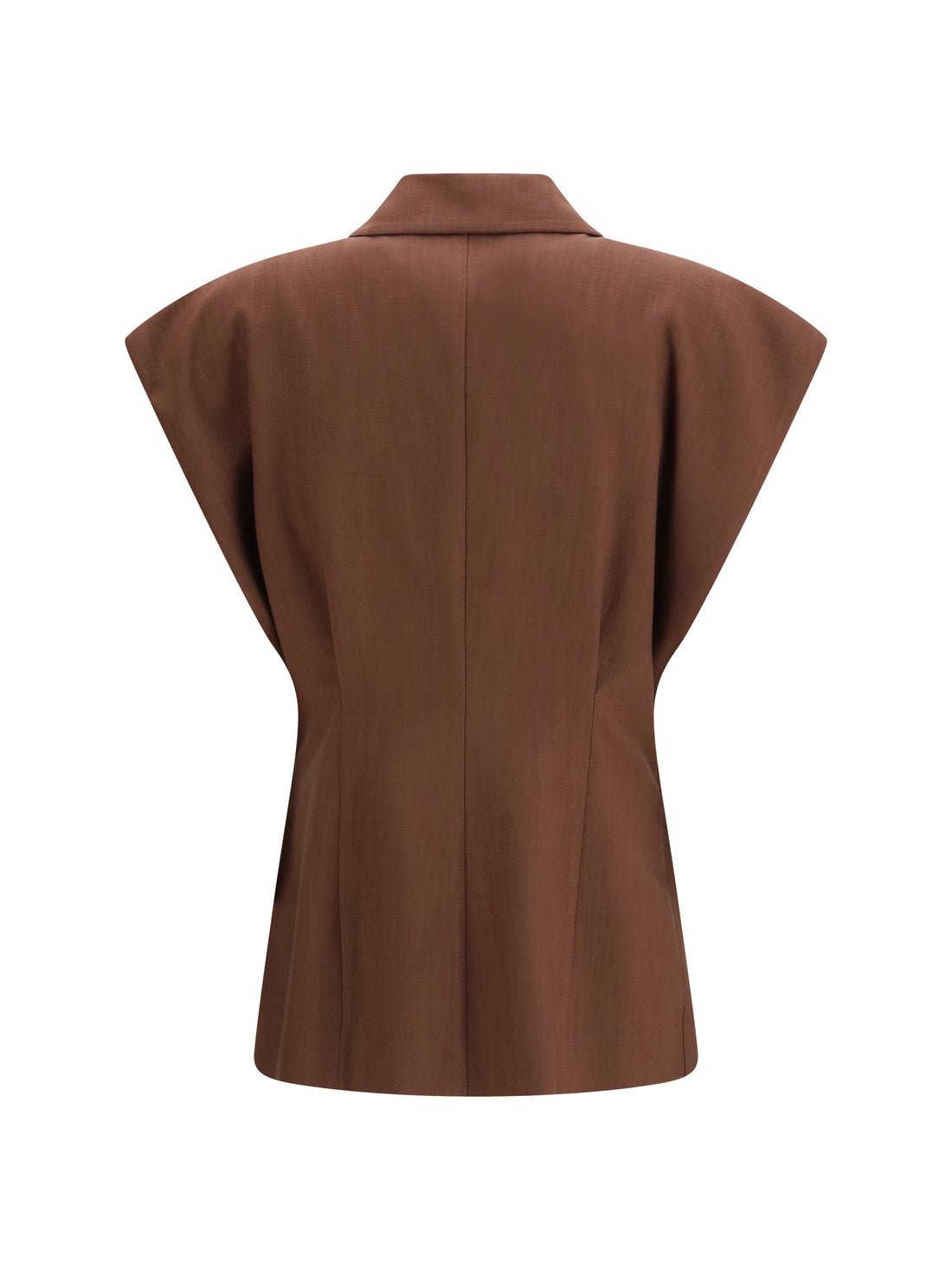 PINKO 38 rustic-effect sleeveless jacket