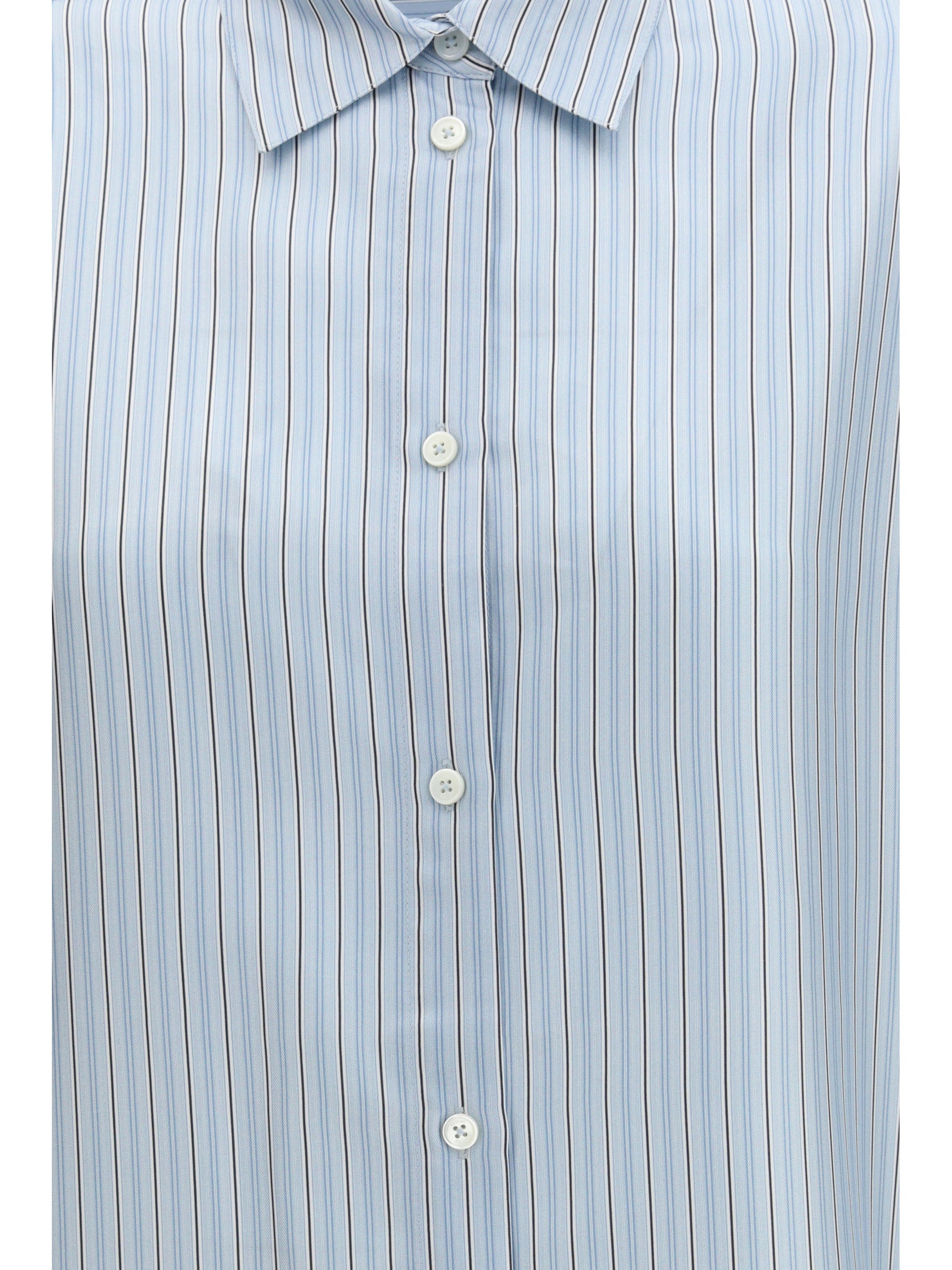 oversized striped shirt