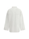 lace-up cotton shirt