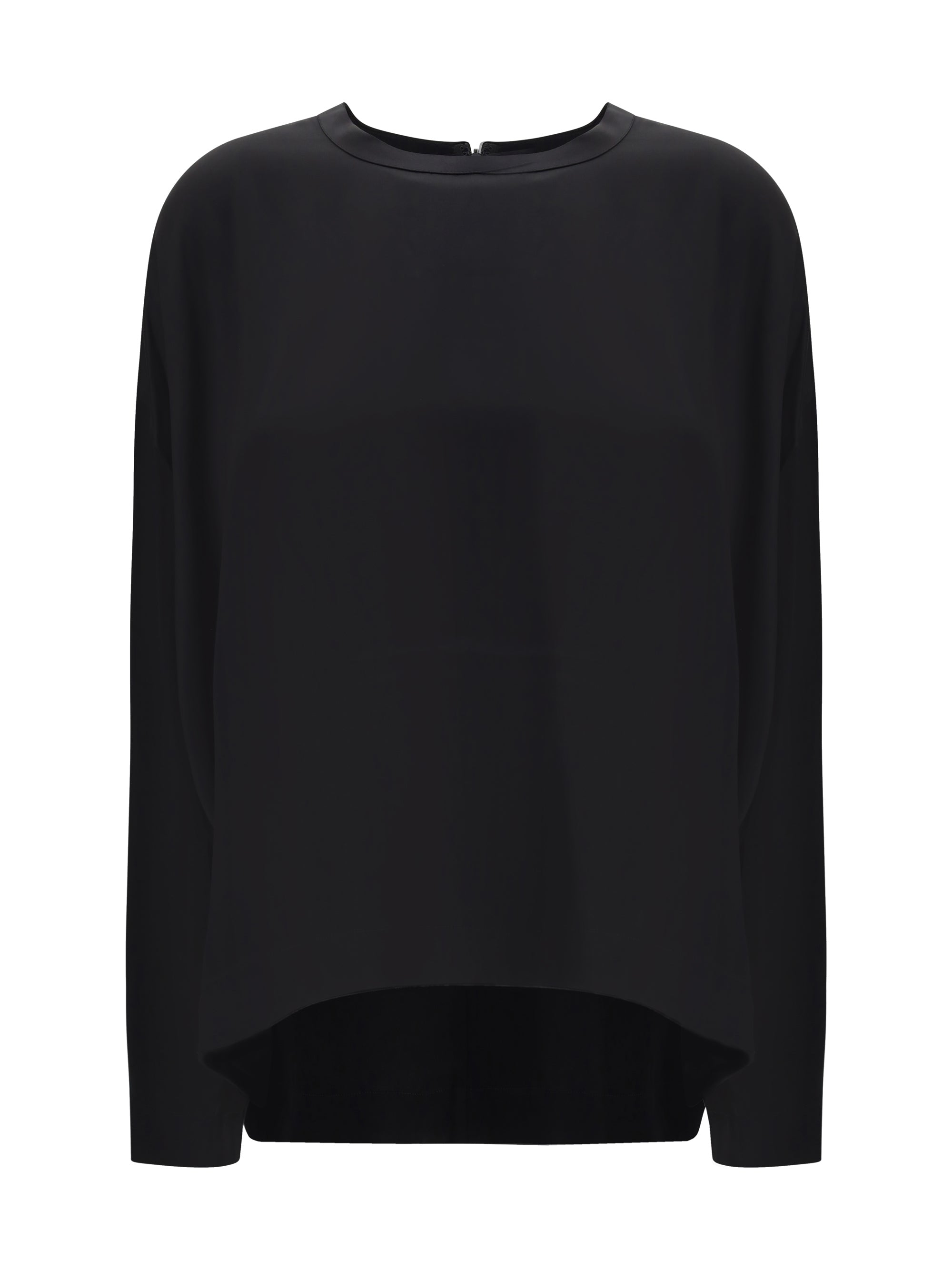 boxy satin top