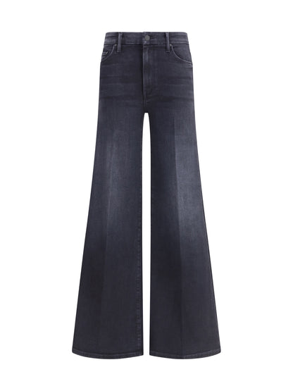 MOTHER DENIM 24 wide leg stretch cotton jeans