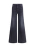 MOTHER DENIM 24 wide leg stretch cotton jeans