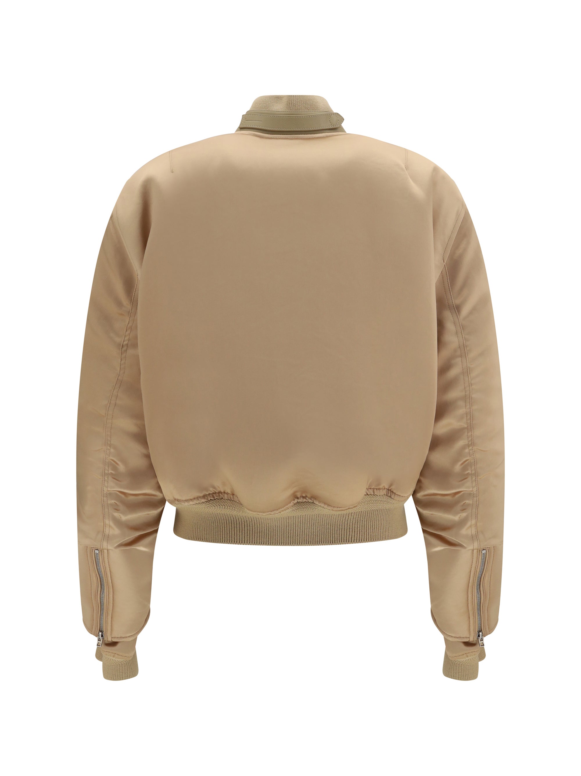 satin aviator bomber jacket