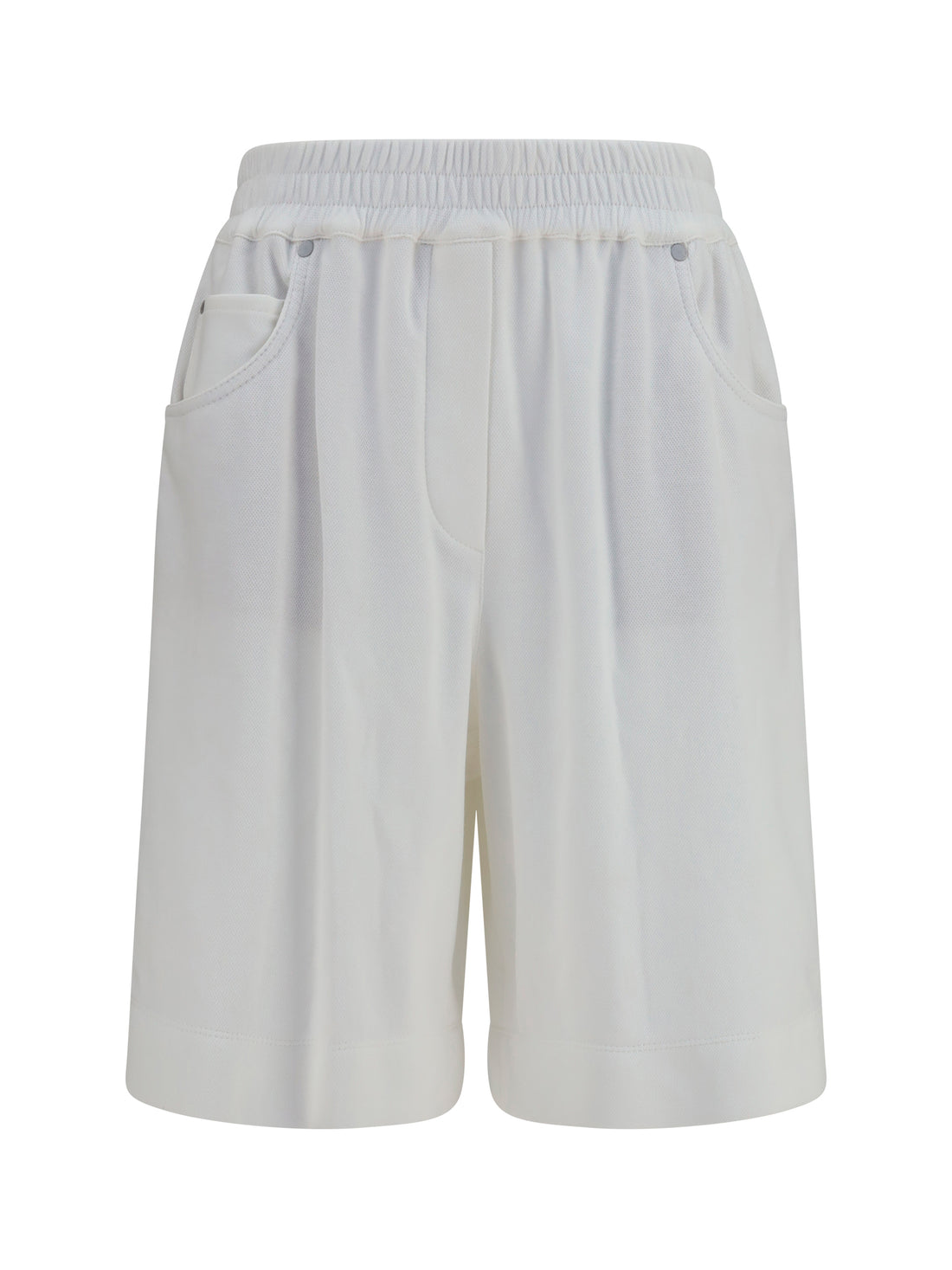 BRUNELLO CUCINELLI 40 cotton piqué shorts