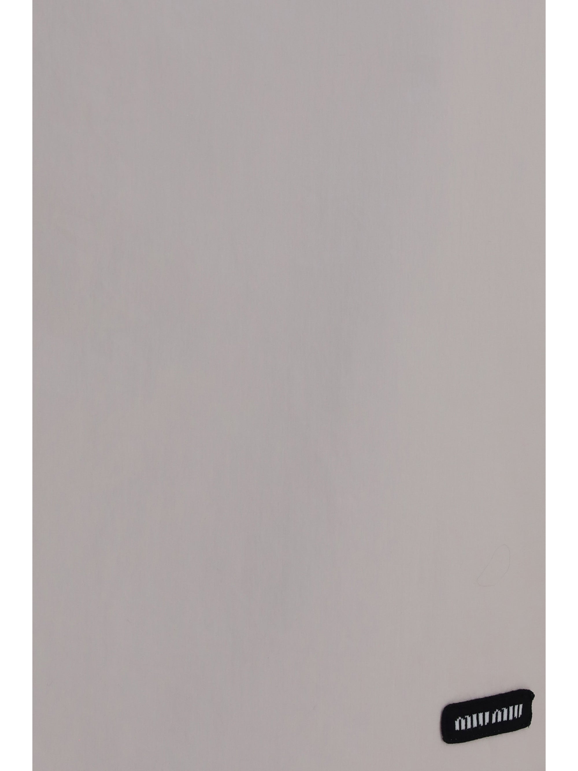 stretch cotton-blend midi skirt