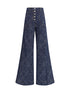 ETRO 27 jacquard-patterned flare jeans